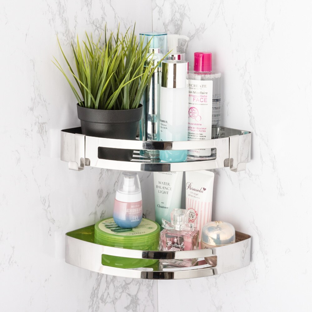 3 Layers Corner Shower Shelf Bathroom Shampoo Shower Shelf Holder Kitc –  thehomeimprovementtechshop